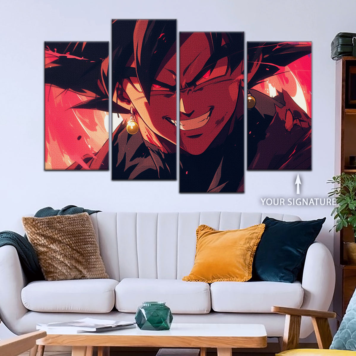 Dragon Ball Super Canvas Wall Art - DR5013 - Super Saiyan Black Goku
