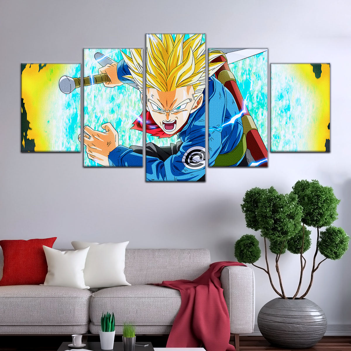 Dragon Ball Super Canvas Wall Art - DR5106 - Future Trunks Super Saiyan