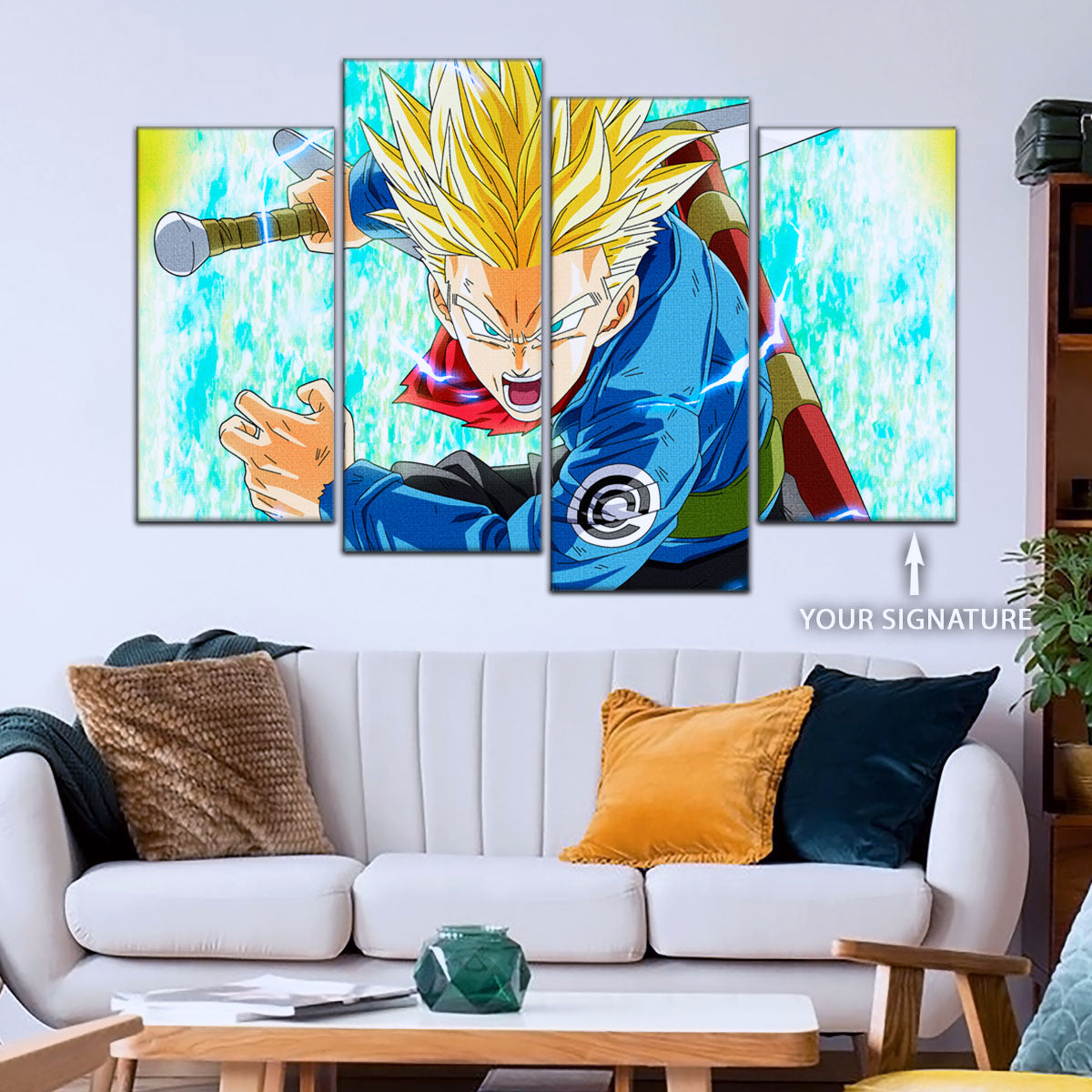 Dragon Ball Super Canvas Wall Art - DR5106 - Future Trunks Super Saiyan