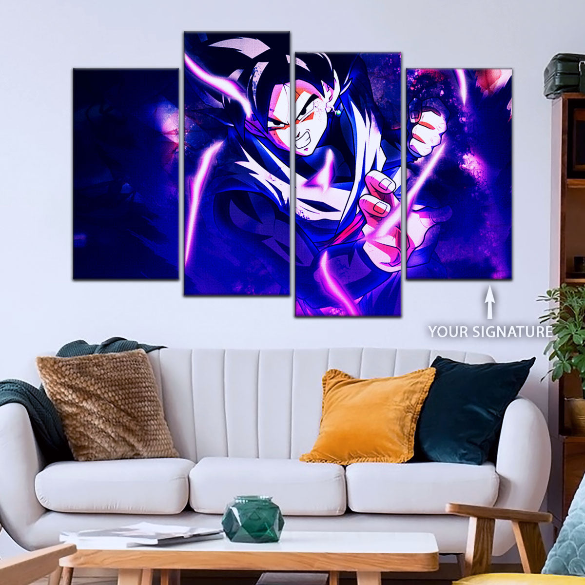 Dragon Ball Super Canvas Wall Art - DR5003 - Super Saiyan Goku Black