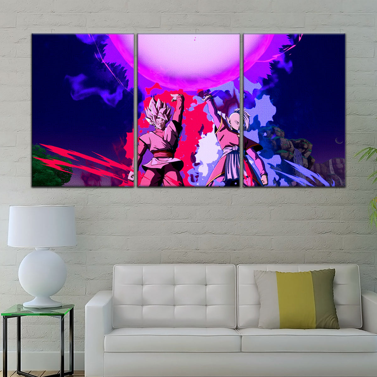 Dragon Ball Super Canvas Wall Art - DR5135 - Super Saiyan Rose Goku Black and Zamasu