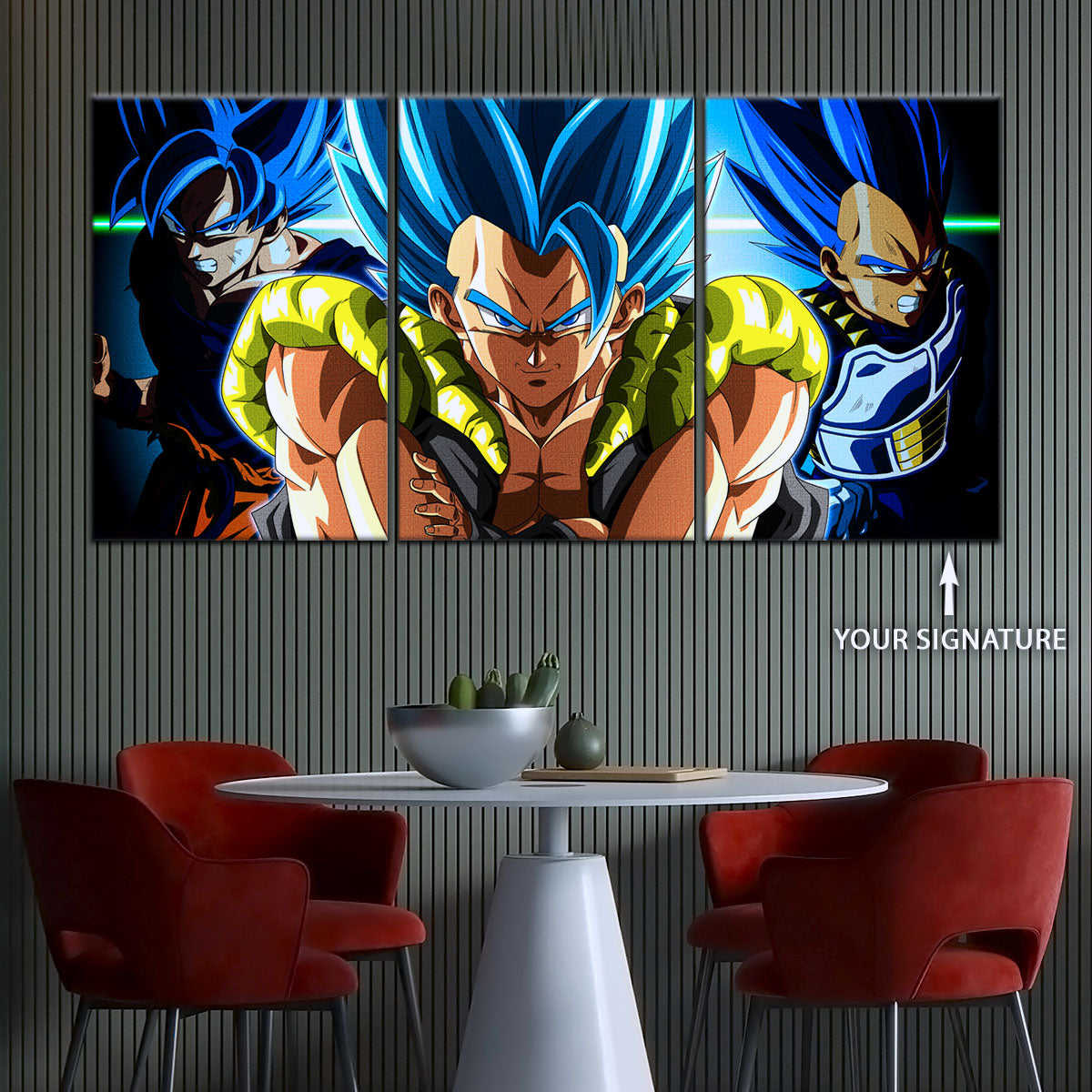 Dragon Ball Super Canvas Wall Art - DR5028 - Super Saiyan Blue Gogeta