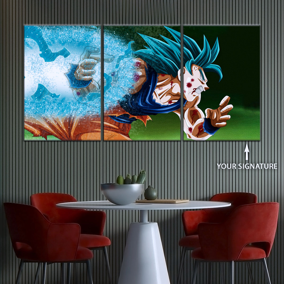 Dragon Ball Super Canvas Wall Art - DR5047 - Super Saiyan Blue Goku