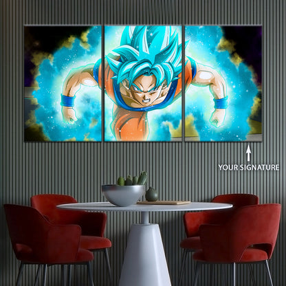 Dragon Ball Super Canvas Wall Art - DR5048 - Super Saiyan Blue Goku