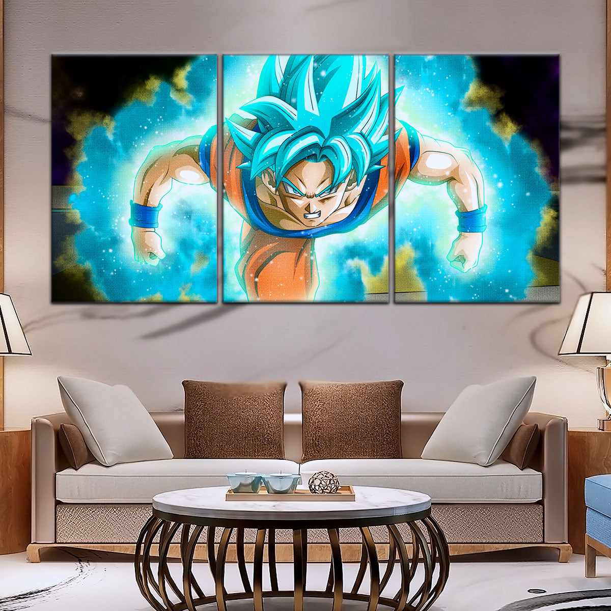 Dragon Ball Super Canvas Wall Art - DR5048 - Super Saiyan Blue Goku