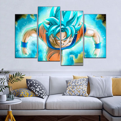 Dragon Ball Super Canvas Wall Art - DR5048 - Super Saiyan Blue Goku