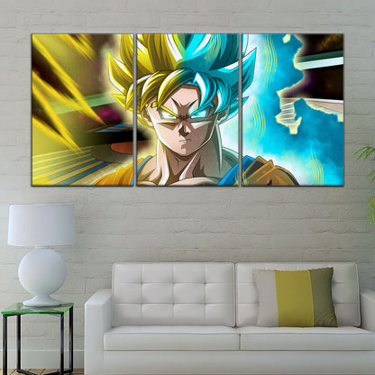 Dragon Ball Super Canvas Wall Art - DR5049 - Super Saiyan Blue Goku
