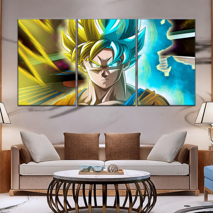Dragon Ball Super Canvas Wall Art - DR5049 - Super Saiyan Blue Goku