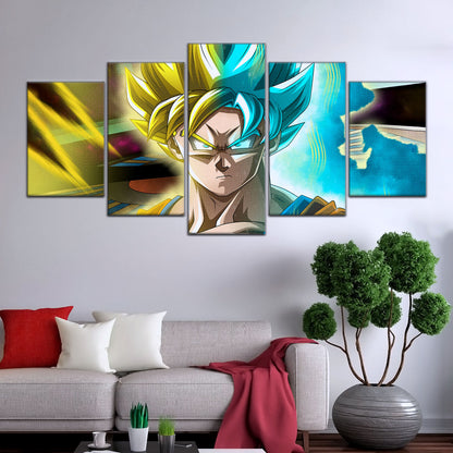 Dragon Ball Super Canvas Wall Art - DR5049 - Super Saiyan Blue Goku