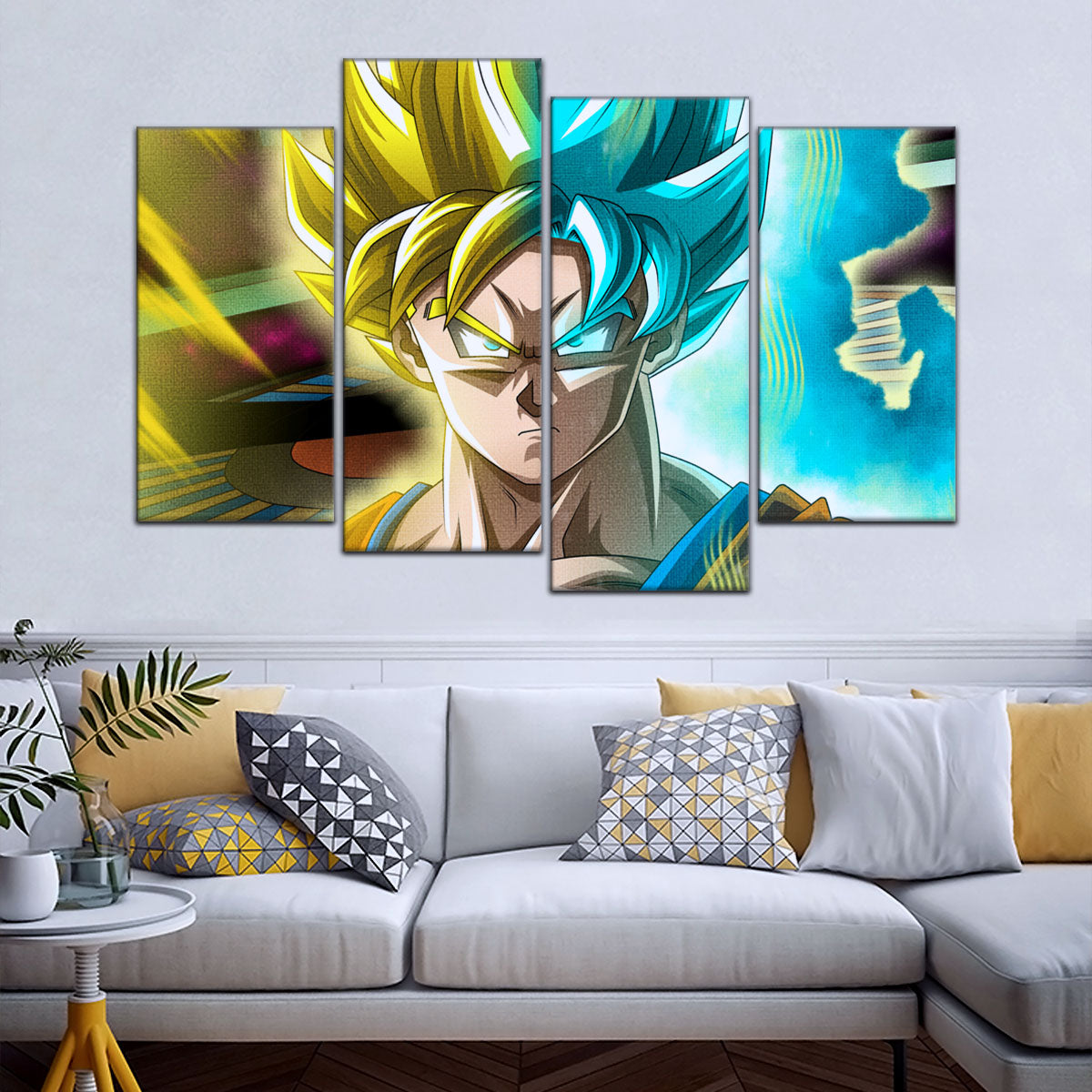 Dragon Ball Super Canvas Wall Art - DR5049 - Super Saiyan Blue Goku