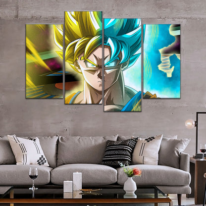 Dragon Ball Super Canvas Wall Art - DR5049 - Super Saiyan Blue Goku