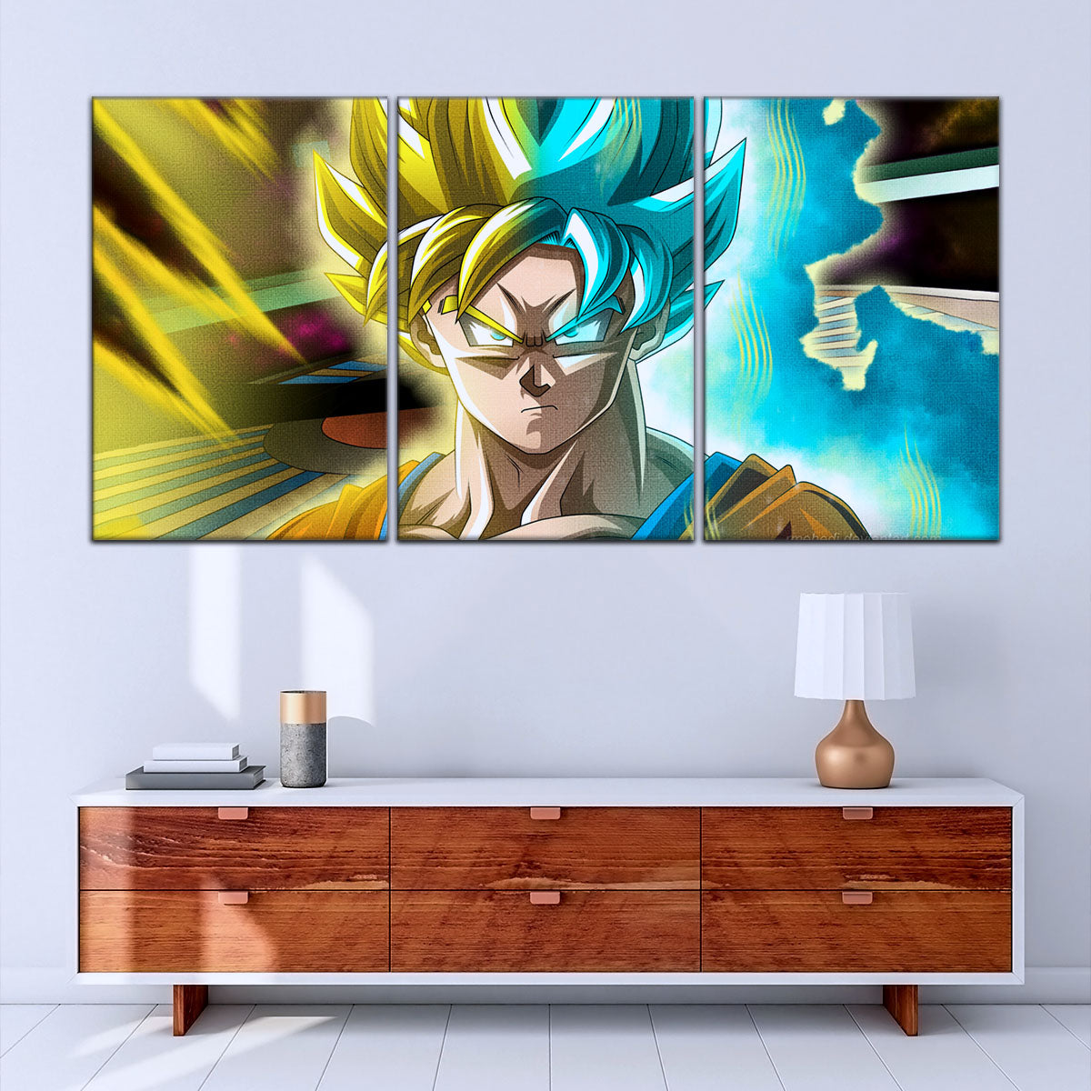 Dragon Ball Super Canvas Wall Art - DR5049 - Super Saiyan Blue Goku