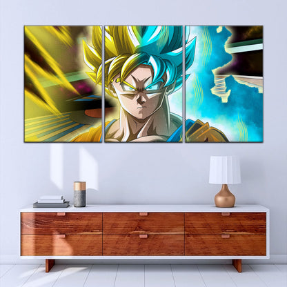Dragon Ball Super Canvas Wall Art - DR5049 - Super Saiyan Blue Goku