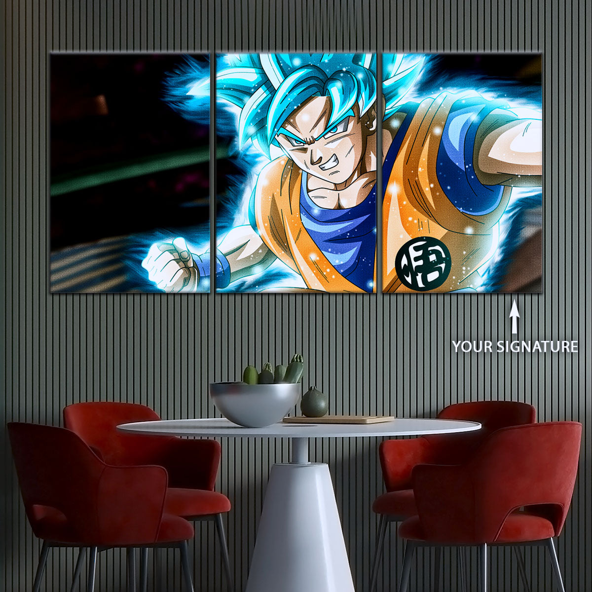Dragon Ball Super Canvas Wall Art - DR5050 - Super Saiyan Blue Goku