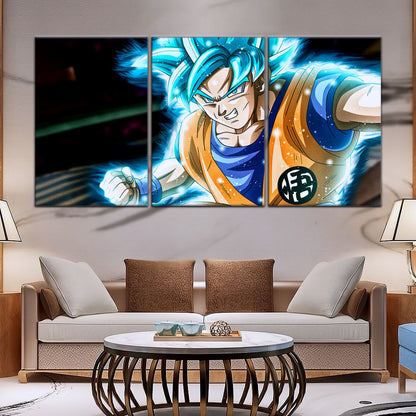 Dragon Ball Super Canvas Wall Art - DR5050 - Super Saiyan Blue Goku