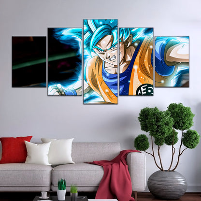 Dragon Ball Super Canvas Wall Art - DR5050 - Super Saiyan Blue Goku