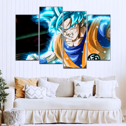 Dragon Ball Super Canvas Wall Art - DR5050 - Super Saiyan Blue Goku