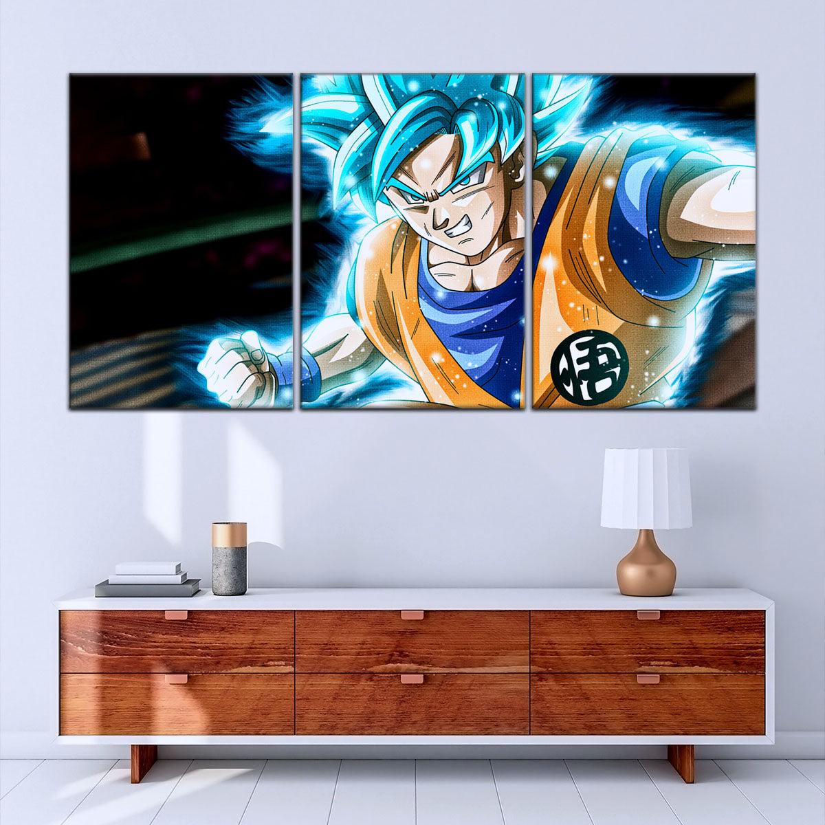 Dragon Ball Super Canvas Wall Art - DR5050 - Super Saiyan Blue Goku