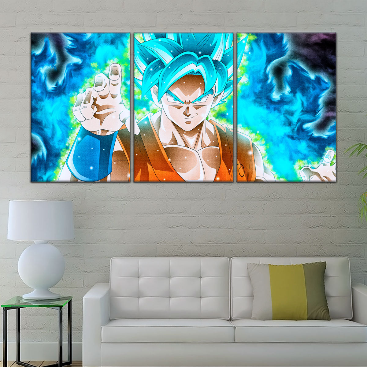 Dragon Ball Super Canvas Wall Art - DR5051 - Super Saiyan Blue Goku