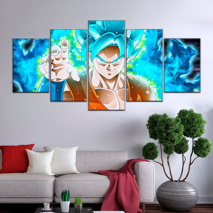 Dragon Ball Super Canvas Wall Art - DR5051 - Super Saiyan Blue Goku