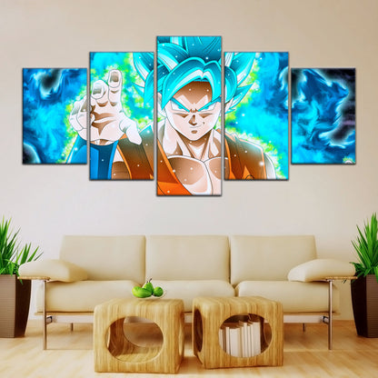 Dragon Ball Super Canvas Wall Art - DR5051 - Super Saiyan Blue Goku