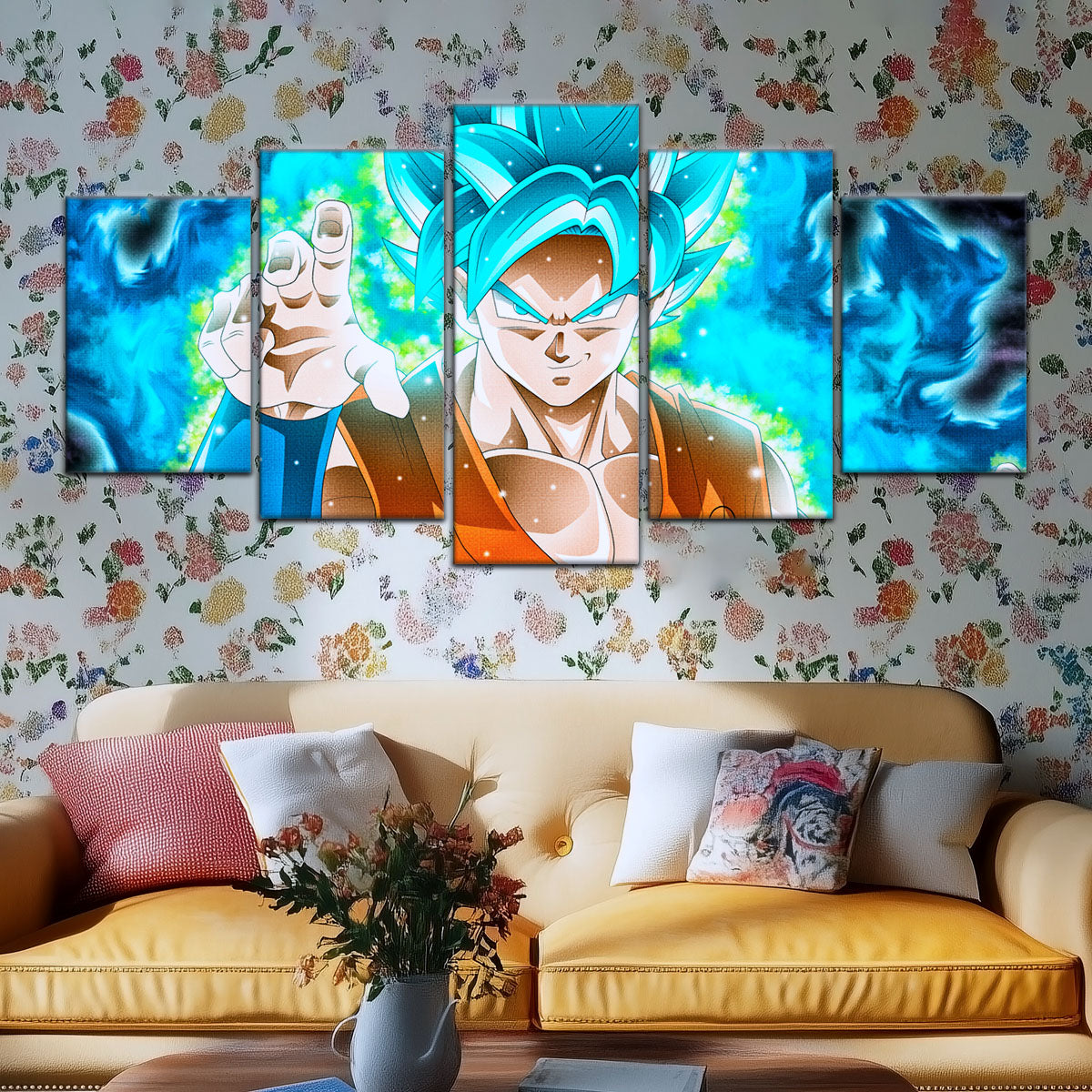 Dragon Ball Super Canvas Wall Art - DR5051 - Super Saiyan Blue Goku