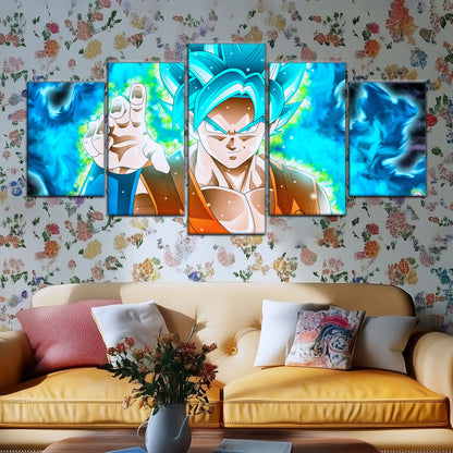 Dragon Ball Super Canvas Wall Art - DR5051 - Super Saiyan Blue Goku