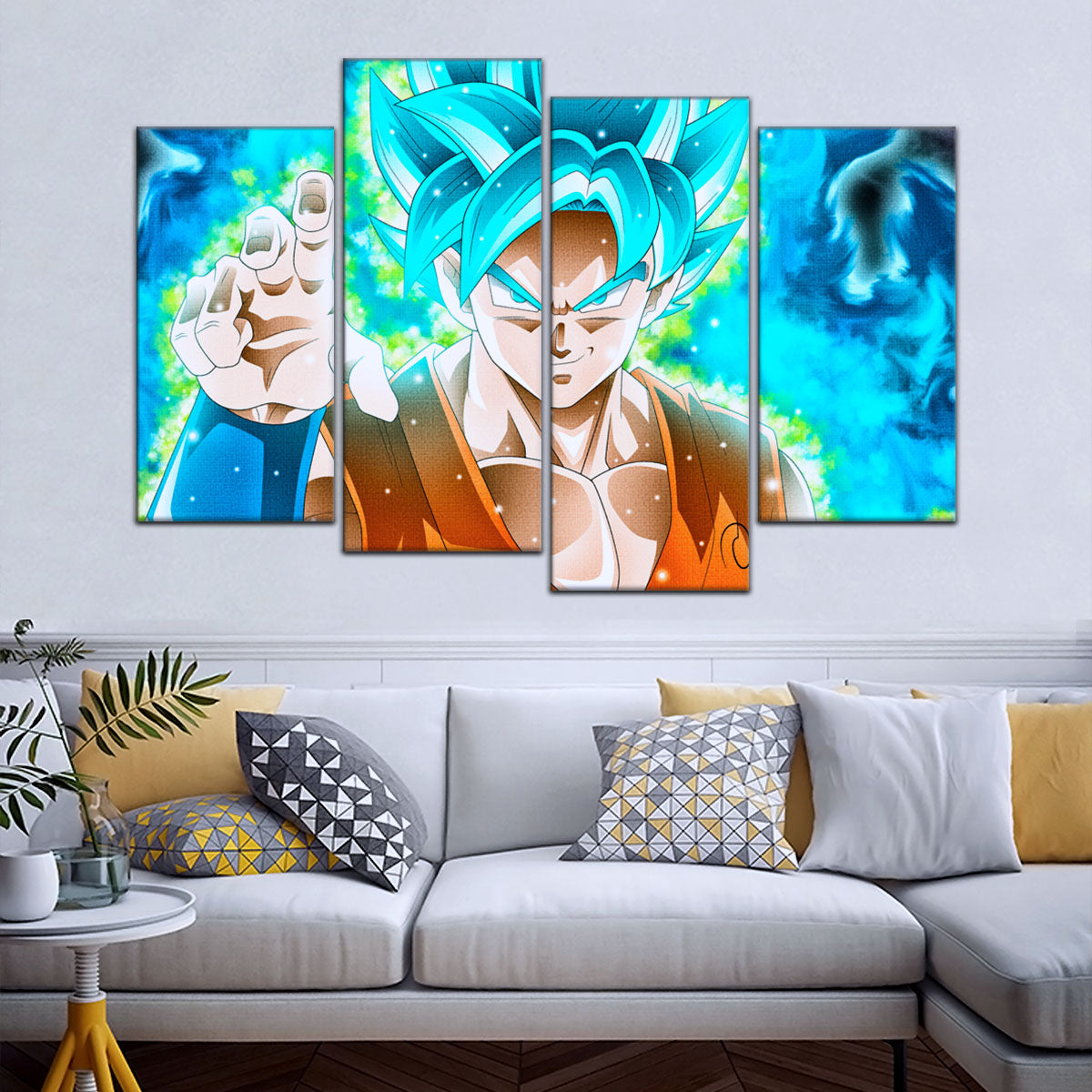 Dragon Ball Super Canvas Wall Art - DR5051 - Super Saiyan Blue Goku