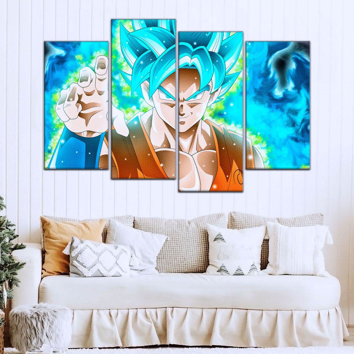 Dragon Ball Super Canvas Wall Art - DR5051 - Super Saiyan Blue Goku