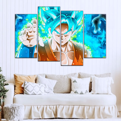 Dragon Ball Super Canvas Wall Art - DR5051 - Super Saiyan Blue Goku