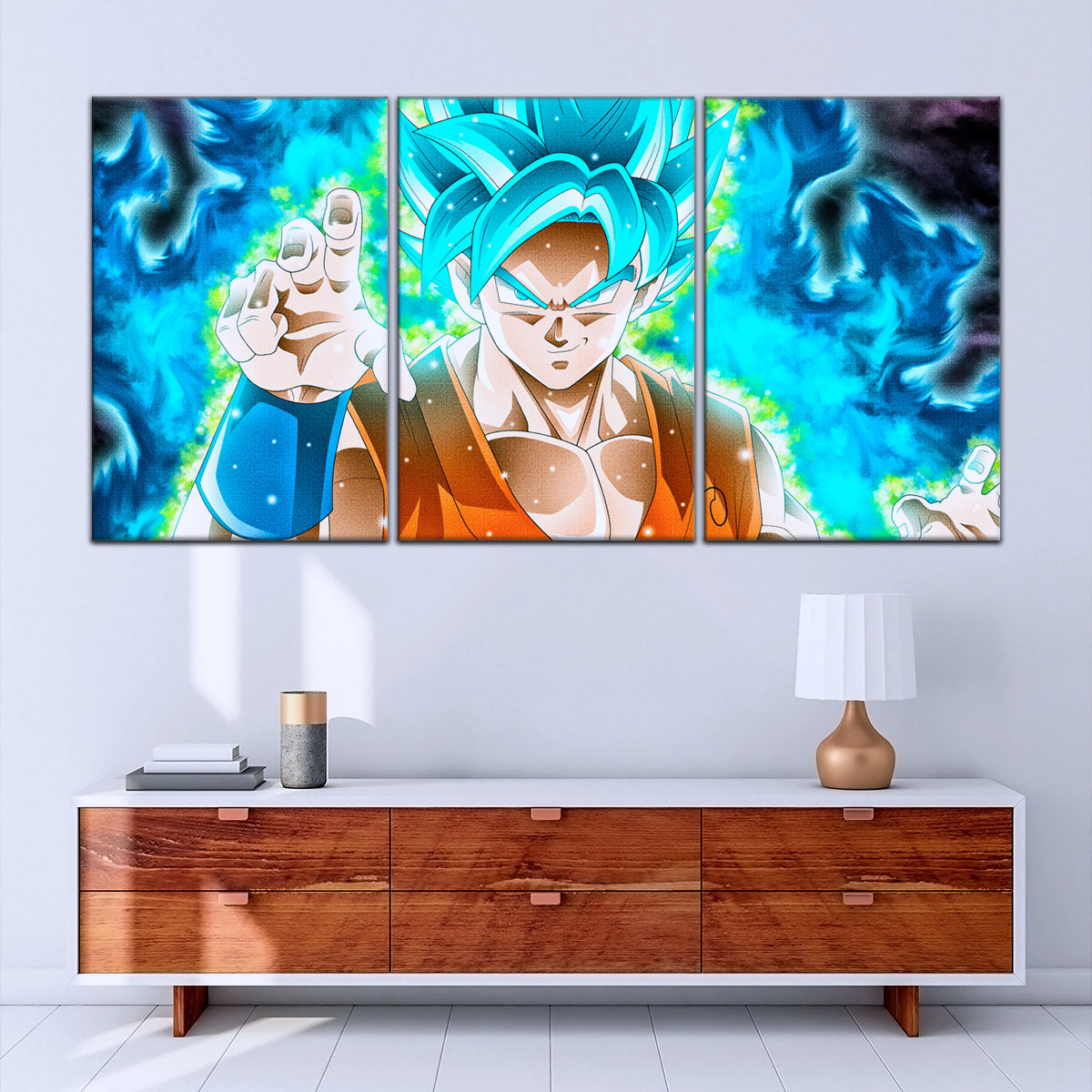Dragon Ball Super Canvas Wall Art - DR5051 - Super Saiyan Blue Goku