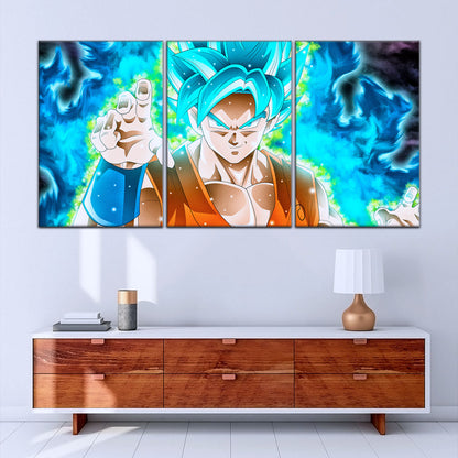 Dragon Ball Super Canvas Wall Art - DR5051 - Super Saiyan Blue Goku
