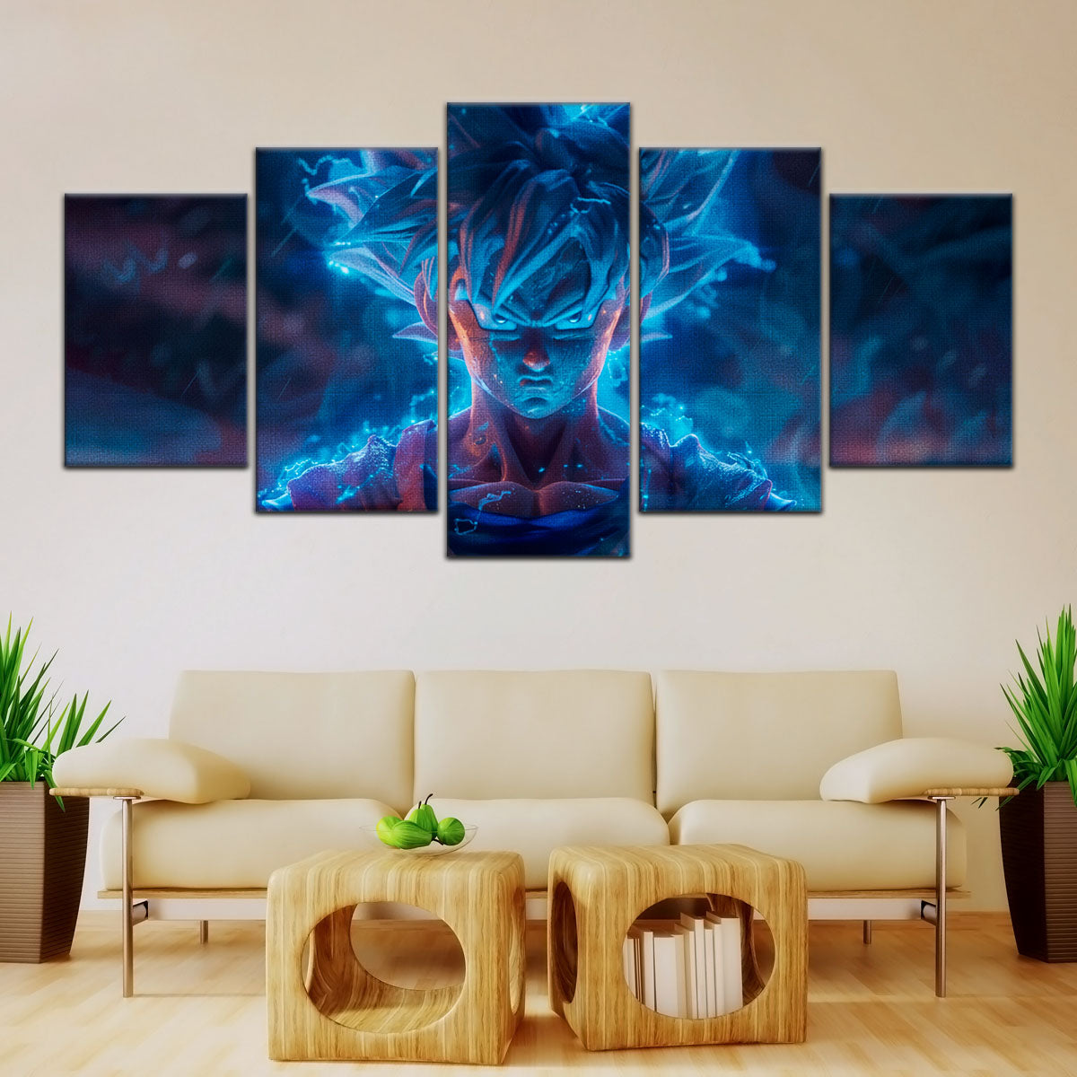 Dragon Ball Super Canvas Wall Art - DR5052 - Super Saiyan Blue Goku