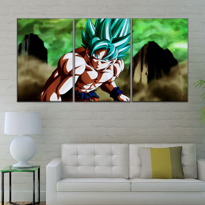Dragon Ball Super Canvas Wall Art - DR5055 - Super Saiyan Blue Goku
