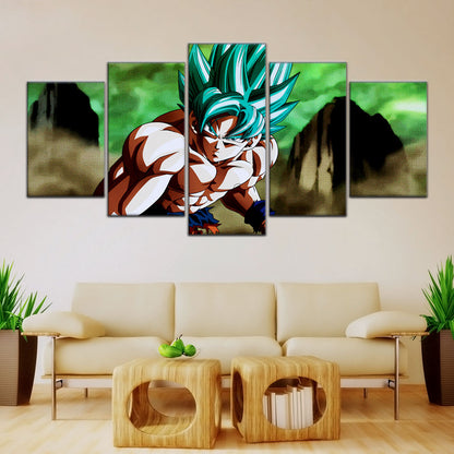 Dragon Ball Super Canvas Wall Art - DR5055 - Super Saiyan Blue Goku