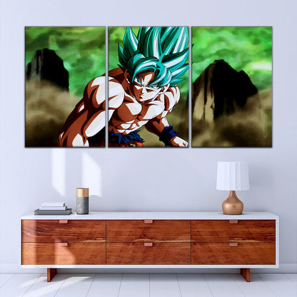 Dragon Ball Super Canvas Wall Art - DR5055 - Super Saiyan Blue Goku