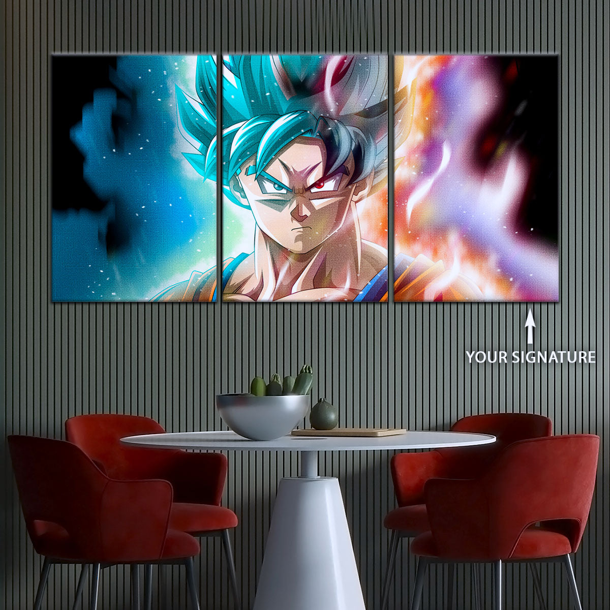 Dragon Ball Super Canvas Wall Art - DR5063 - Super Saiyan Blue Goku
