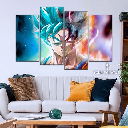 Dragon Ball Super Canvas Wall Art - DR5063 - Super Saiyan Blue Goku