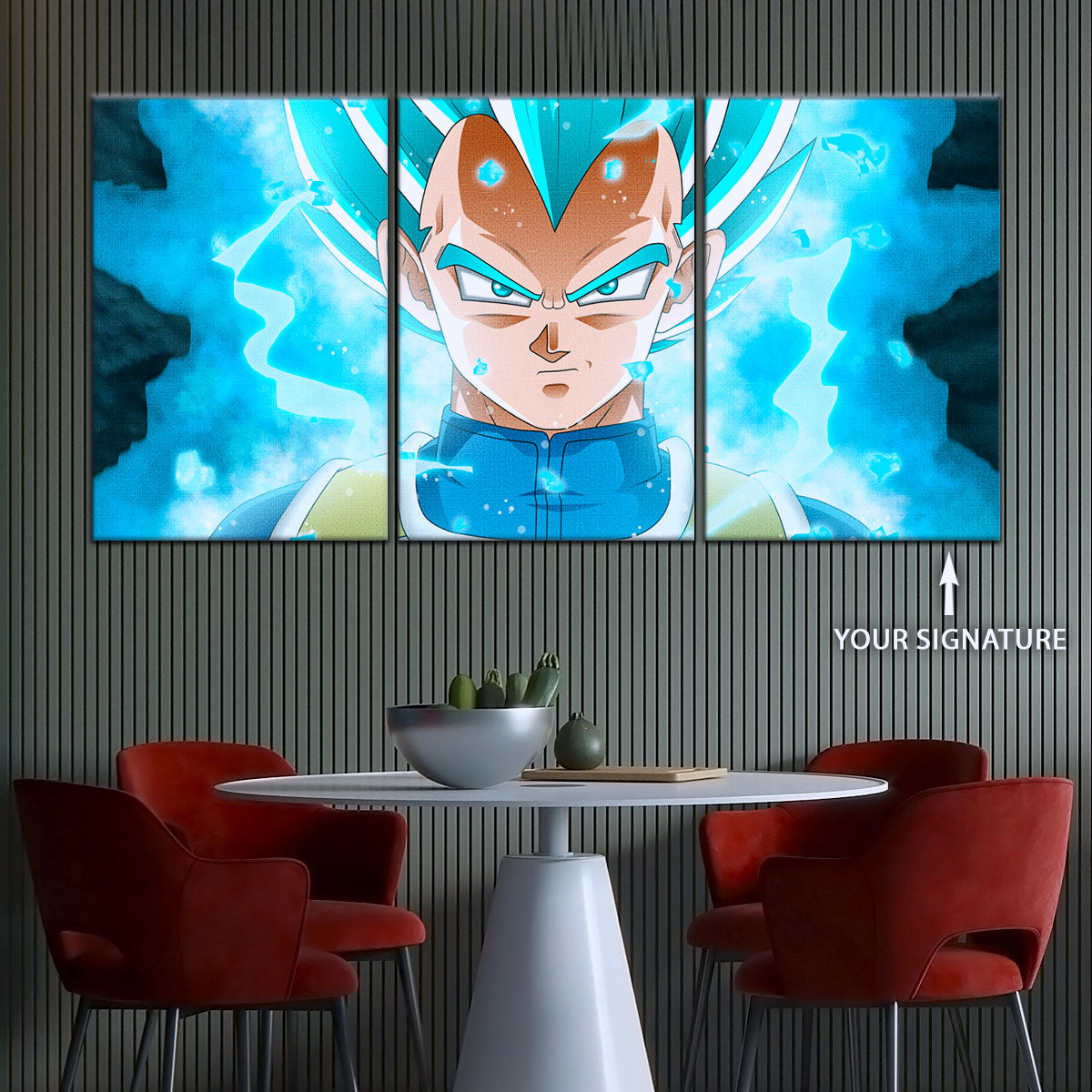 Dragon Ball Super Canvas Wall Art - DR5118 - Super Saiyan Blue Vegeta