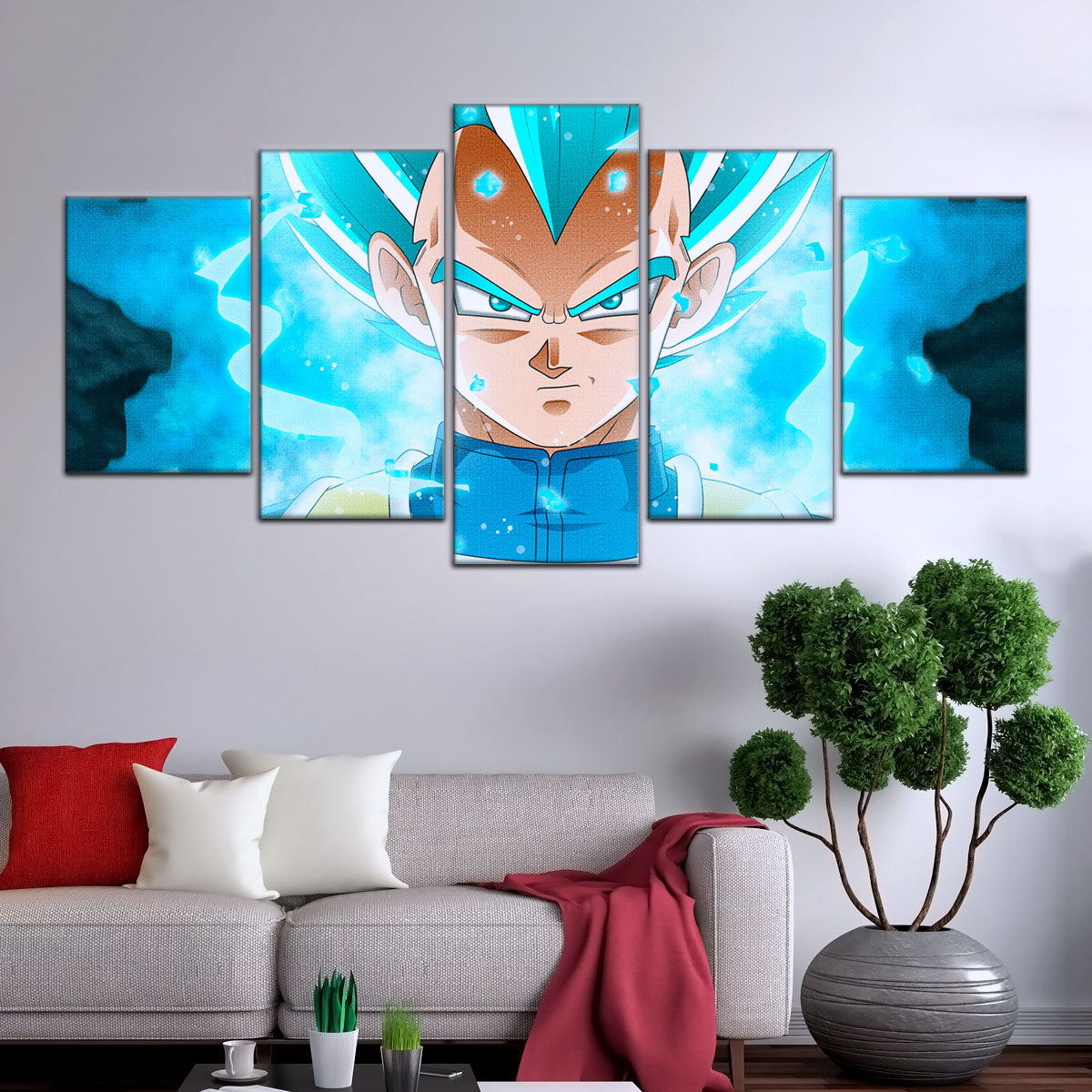Dragon Ball Super Canvas Wall Art - DR5118 - Super Saiyan Blue Vegeta
