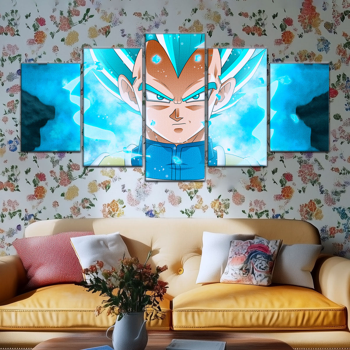 Dragon Ball Super Canvas Wall Art - DR5118 - Super Saiyan Blue Vegeta