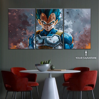 Dragon Ball Super Canvas Wall Art - DR5120 - Super Saiyan Blue Vegeta