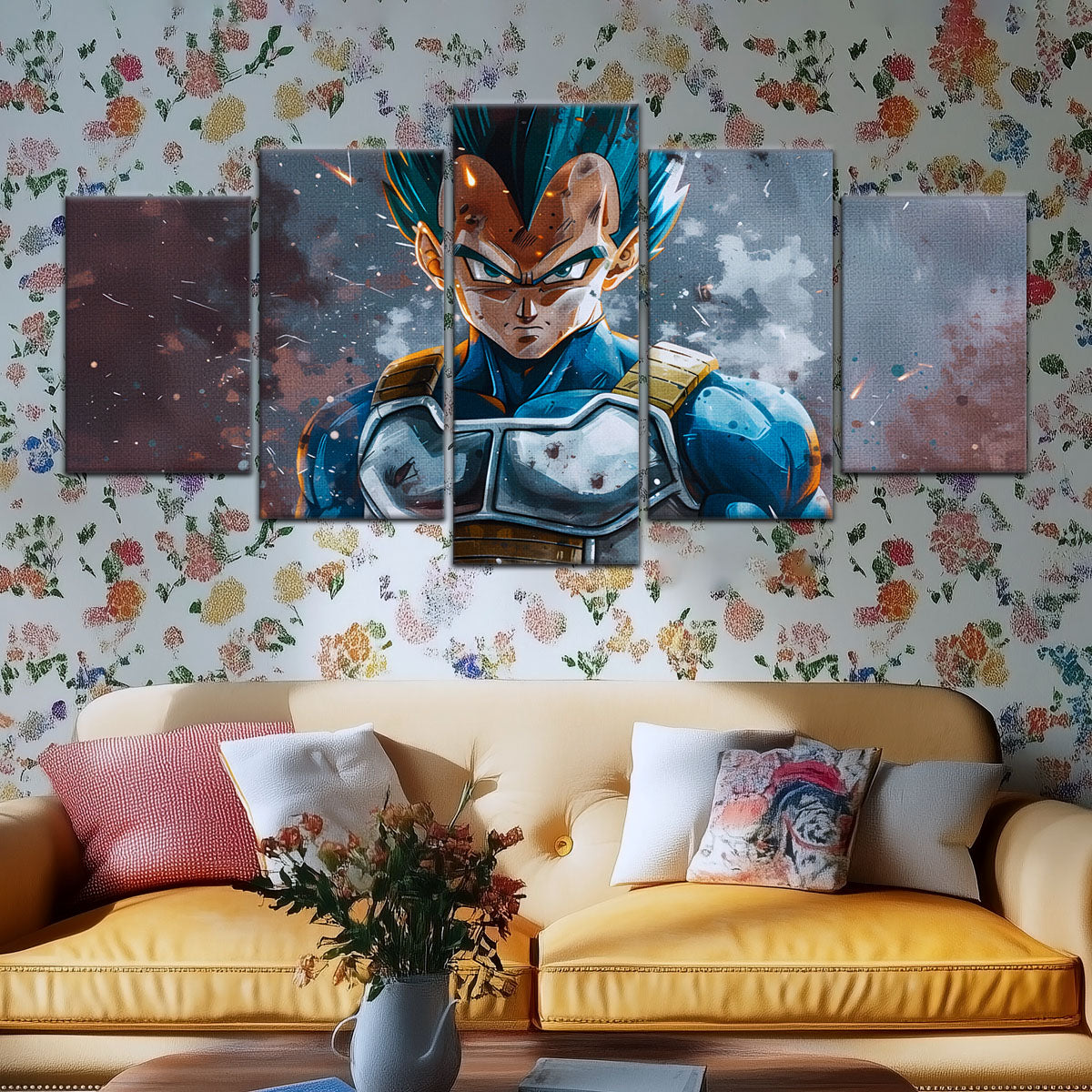 Dragon Ball Super Canvas Wall Art - DR5120 - Super Saiyan Blue Vegeta