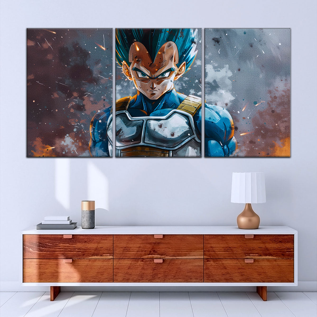 Dragon Ball Super Canvas Wall Art - DR5120 - Super Saiyan Blue Vegeta