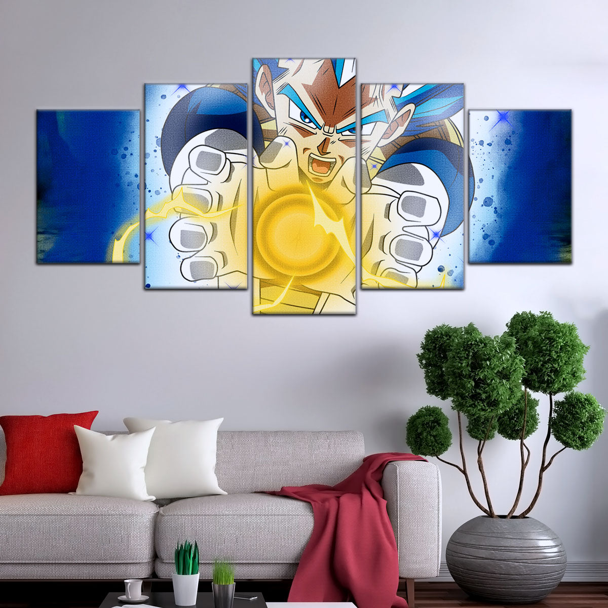 Dragon Ball Super Canvas Wall Art - DR5121 - Super Saiyan Blue Vegeta