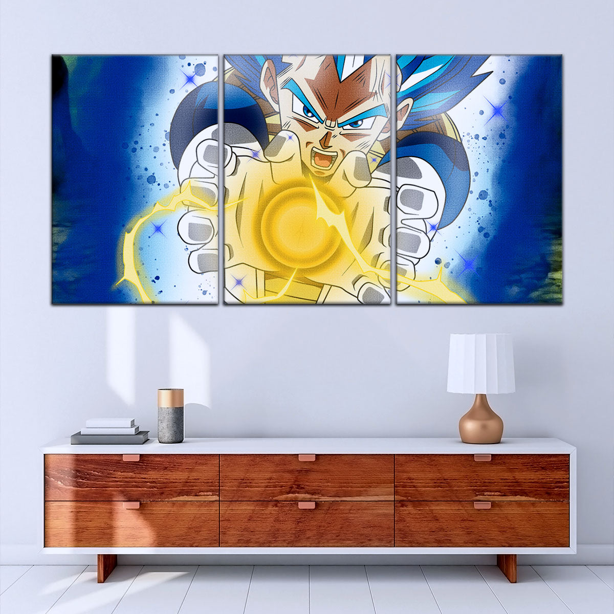 Dragon Ball Super Canvas Wall Art - DR5121 - Super Saiyan Blue Vegeta