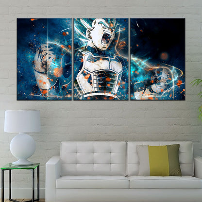 Dragon Ball Super Canvas Wall Art - DR5123 - Super Saiyan Blue Vegeta
