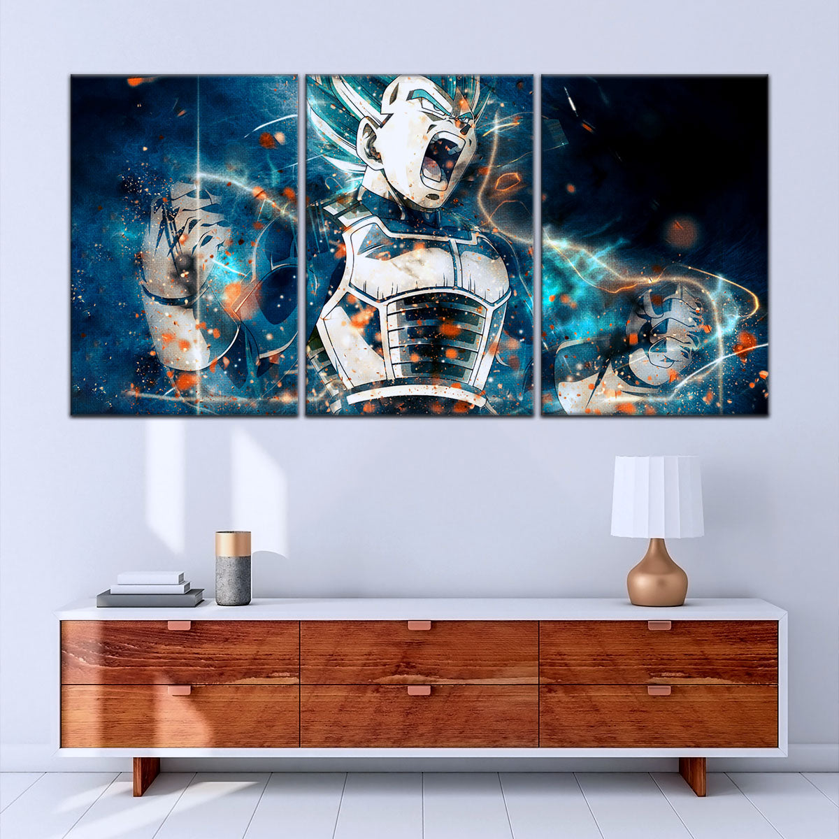 Dragon Ball Super Canvas Wall Art - DR5123 - Super Saiyan Blue Vegeta