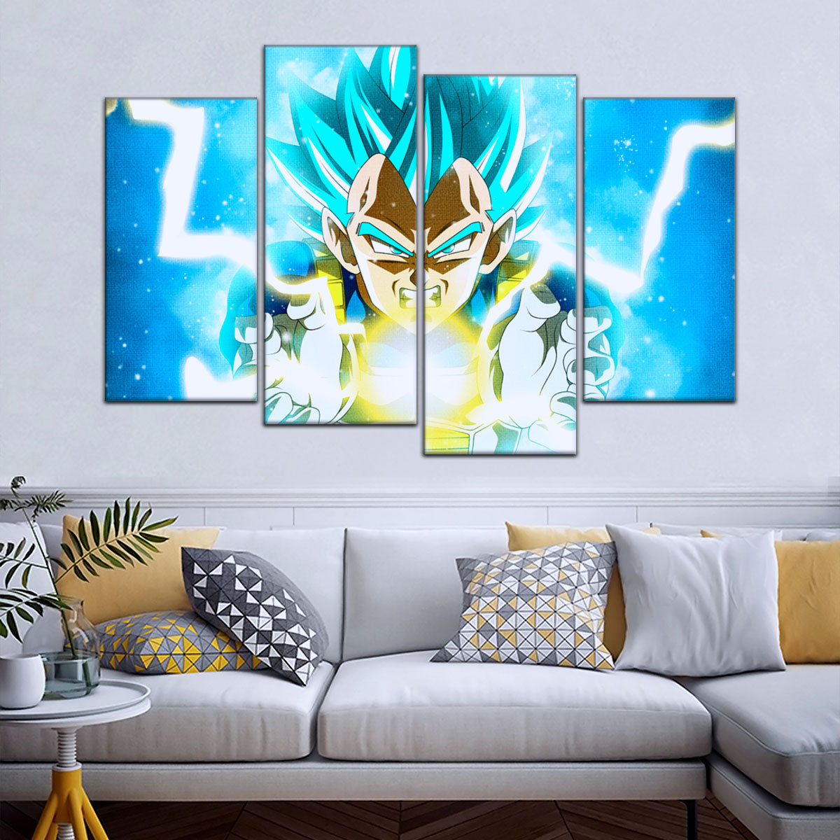 Dragon Ball Super Canvas Wall Art - DR5124 - Super Saiyan Blue Vegeta