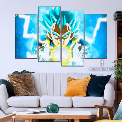 Dragon Ball Super Canvas Wall Art - DR5124 - Super Saiyan Blue Vegeta